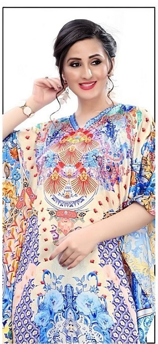 Lovely Blue Color Satin Fabric Indowestern