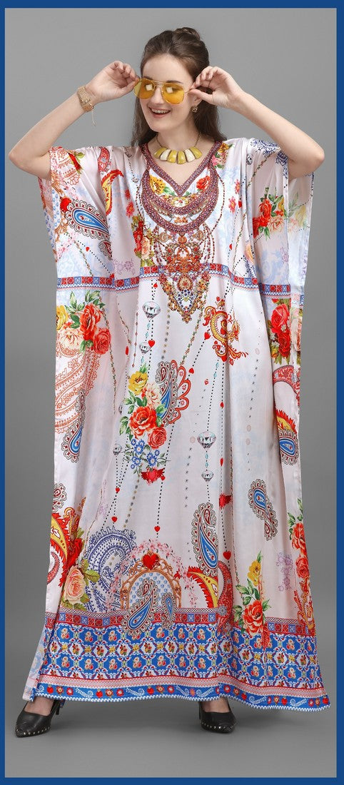 Amazing White Color Georgette Fabric Indowestern