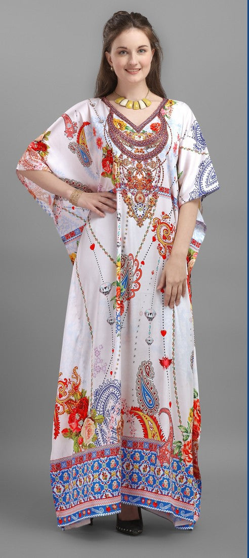 Amazing White Color Georgette Fabric Indowestern