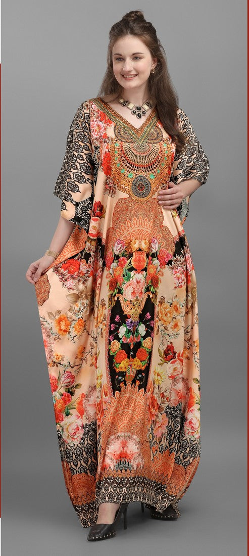 Amazing Peach Color Georgette Fabric Indowestern