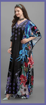 Amazing Black Color Satin Fabric Indowestern