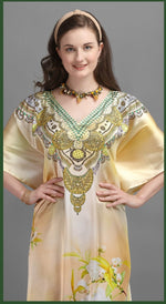 Amazing Cream Color Satin Fabric Indowestern