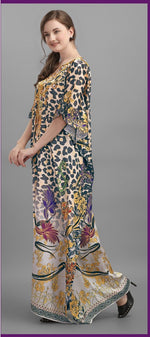 Amazing Brown Color Georgette Fabric Indowestern