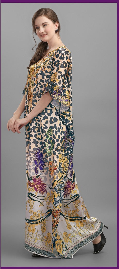 Amazing Brown Color Georgette Fabric Indowestern