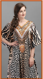 Amazing Brown Color Georgette Fabric Indowestern