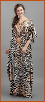 Amazing Brown Color Georgette Fabric Indowestern