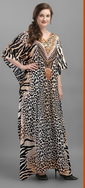 Amazing Brown Color Georgette Fabric Indowestern