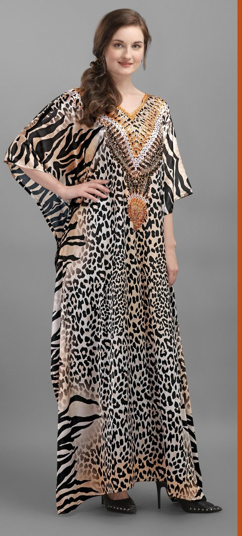 Amazing Brown Color Georgette Fabric Indowestern