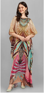 Superb Brown Color Satin Fabric Indowestern