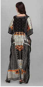 Superb Black  Color Satin Fabric Indowestern