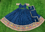Impressive Teal Color Rayon Fabric Designer Lehenga