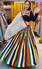 Impressive Multi Color Rayon Fabric Designer Lehenga
