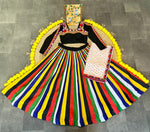 Impressive Multi Color Rayon Fabric Designer Lehenga