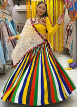 Impressive Multi Color Rayon Fabric Designer Lehenga