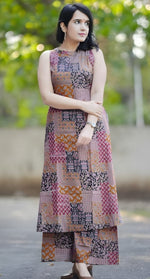 Divine Multi Color Cotton Fabric Designer Kurti