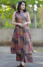 Divine Multi Color Cotton Fabric Designer Kurti