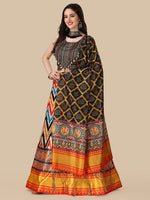 Amazing Multi Color Satin Fabric Designer Lehenga