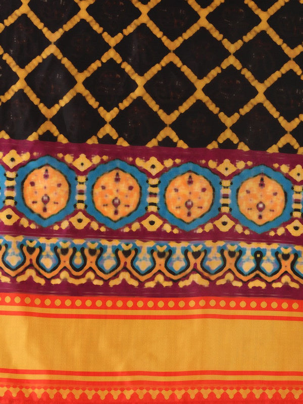 Amazing Multi Color Satin Fabric Designer Lehenga