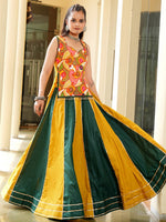 Amazing Mustard Color Cotton Fabric Party Wear Lehenga