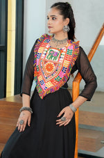 Lovely Black Color Georgette Fabric Gown