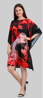 Lovely Black Color Polyester Fabric Kaftan