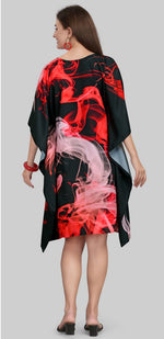 Lovely Black Color Polyester Fabric Kaftan