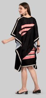 Lovely Black Color Polyester Fabric Kaftan