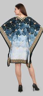 Lovely Grey Color Polyester Fabric Kaftan