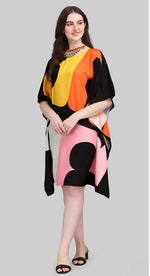 Beautiful Multi Color Polyester Fabric Kaftan