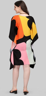 Beautiful Multi Color Polyester Fabric Kaftan