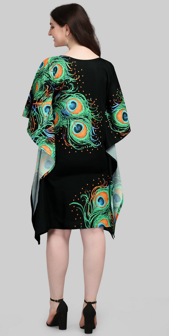 Beautiful Black Color Polyester Fabric Kaftan
