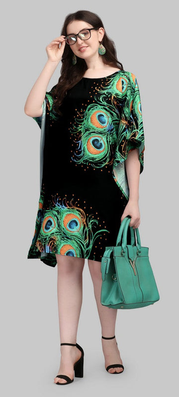 Beautiful Black Color Polyester Fabric Kaftan