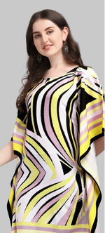 Beautiful Multi Color Polyester Fabric Kaftan