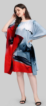 Beautiful Grey Color Polyester Fabric Kaftan