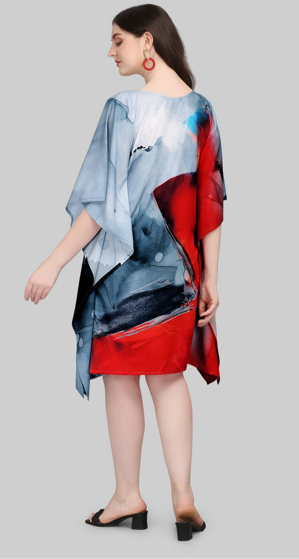 Beautiful Grey Color Polyester Fabric Kaftan