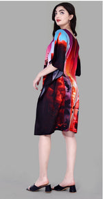 Beautiful Multi Color Polyester Fabric Kaftan