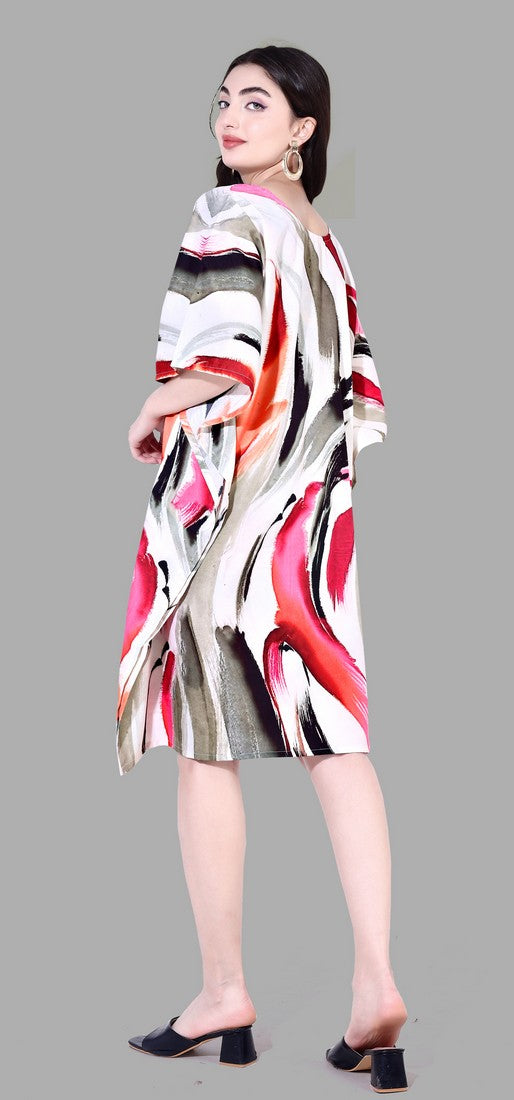 Beautiful White Color Polyester Fabric Kaftan