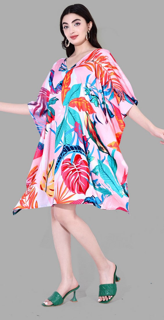 Beautiful Multi Color Polyester Fabric Kaftan