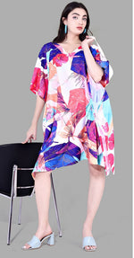 Beautiful Multi Color Polyester Fabric Kaftan