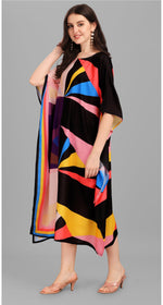 Beautiful Multi Color Rayon Fabric Kaftan