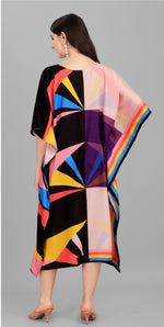 Beautiful Multi Color Rayon Fabric Kaftan