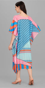 Beautiful Multi Color Rayon Fabric Kaftan