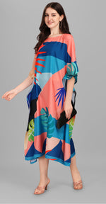 Beautiful Multi Color Rayon Fabric Kaftan