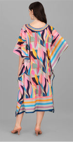 Beautiful Multi Color Rayon Fabric Kaftan