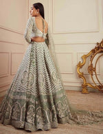 Amazing Green Color Georgette Fabric Party Wear Lehenga