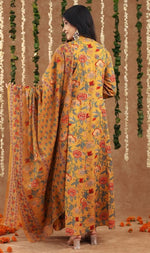 Amazing Mustard Color Cotton Fabric Designer Suit