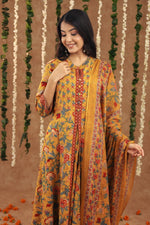 Amazing Mustard Color Cotton Fabric Designer Suit