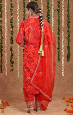 Amazing Red Color Rayon Fabric Designer Suit