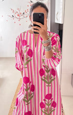 Amazing Pink Color Rayon Fabric Designer Kurti