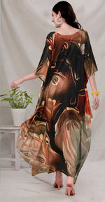 Radiant Black Color Silk Fabric Indowestern